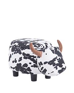 Детска табуретка с ракла - черно-бяла крава (3530952)