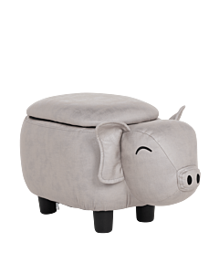 Детска табуретка с ракла - сиво прасе (3530960)