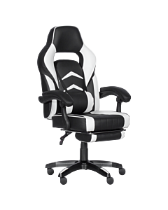 Геймърски стол Carmen 6198 - черен-бял (3520201)
