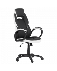 Геймърски стол Carmen 7511 - черно-бял (3520232_2)