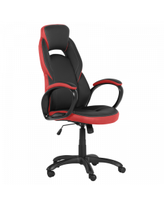 Геймърски стол Carmen 7511 - черно-червен (3520232)