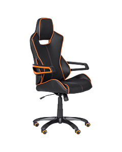 Геймърски стол Carmen 7513 - черно-оранжев (3520235_2)