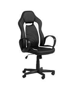 Геймърски стол Carmen 7525 - черно-бял (3520259_5)