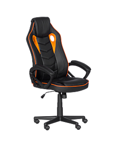 Геймърски стол Carmen 7604 - черен - оранжев (3520042)