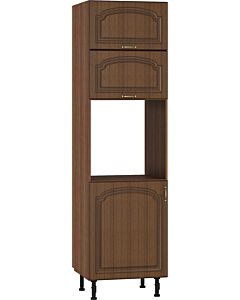 Кухненски шкаф колонен OREH  ШД-60/219 ЗА ФУРНА, орех/орех мускат патина  (004.102.0031)