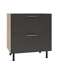 Кухненски шкаф SKY LOFT Т2 Н80/87 2ч.Blumotion златен дъб крафт/сиво  (005.002.3330)
