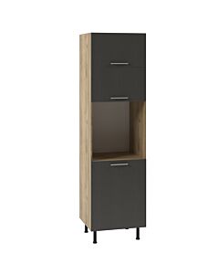 Кухненски шкаф SKY LOFT ШД 60/241 HK-S ЗА ФУРНА златен дъб крафт/сиво  (005.002.3331)