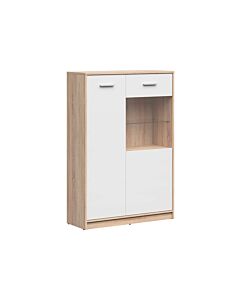 Шкаф NEPO PLUS REG1D1W/90 корпус дъб сонома/фронт бяло  (020.004.0239)