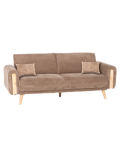 Разтегателен диван - тройка GOMA - кафяв E40 (3551530)