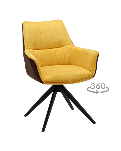 Трапезен стол DOVER - жълт BF 5 (3532069)