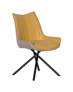 Трапезен стол HALTON - жълт DX-033 (3532059)