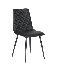 Трапезен стол MONZA еко кожа - черен (3532131)