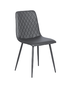 Трапезен стол MONZA еко кожа - сив (3532132)
