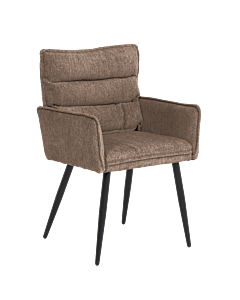 Трапезен стол с подлакътници IKSAN - кафяв R38 (3532417)