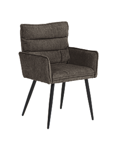 Трапезен стол с подлакътници IKSAN - тъмнокафяв R45 (3532418)