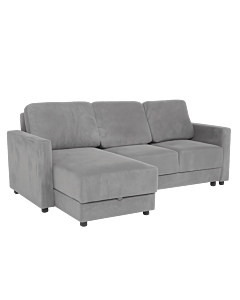 Ъглов разтегален диван BUMBA - сив Е13 (3551554)