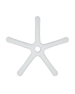 Звезда за детски стол - 250 мм - полипропилен - бяла (7040063)