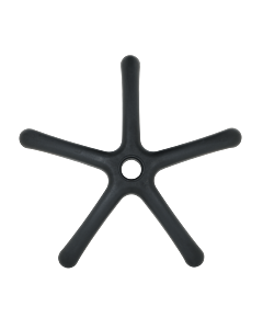 Звезда за детски стол - 250 мм - полипропилен - черна (7040062)