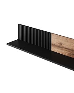 Полица RANDOM P-1 дъб вотан/черно  (100.008.0028)