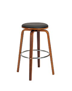 Бар стол Carmen 4030 - орех/черен (3521137)