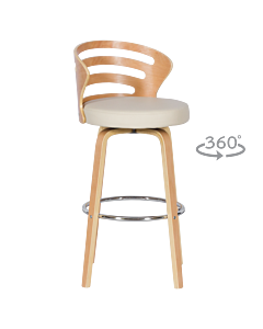 Бар стол Carmen 4041 - бук - крем (3521131)