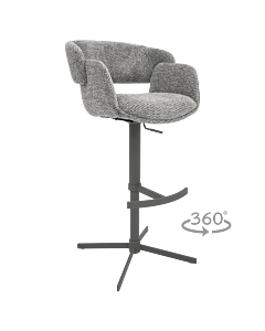 Бар стол PAIDE 8 - сив 44 (3521338)