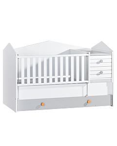 Бебешка кошара и детско легло 2в1 BIRD HOUSE 70 x 170 (3575232)