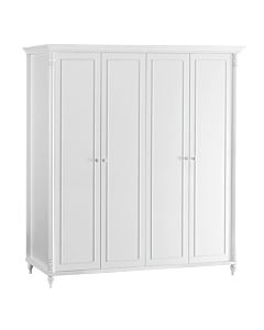 Четирикрилен детски гардероб NIL - бял (3575158)