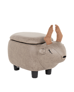 Детска табуретка с ракла - сив елен (3530959)