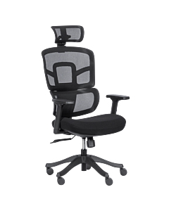 Ергономичен стол Carmen 7582 - черен (3520406)