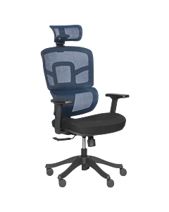 Ергономичен стол Carmen 7582 - син-черен (3520406_2)