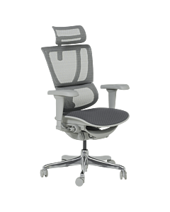 Ергономичен стол ERGOHUMAN IOO ULTRA - сива рамка - сив (3520674)