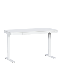 Ергономично регулируемо бюро Carmen CR-118 E - 140 см - бяло (3510015)