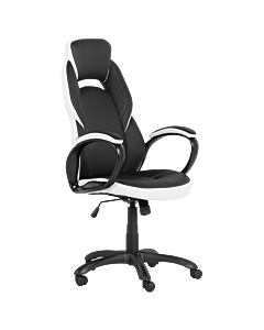 Геймърски стол Carmen 7511 - черно-бял (3520232_2)