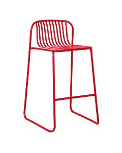 Кетъринг бар стол KISI - червен (3535162)