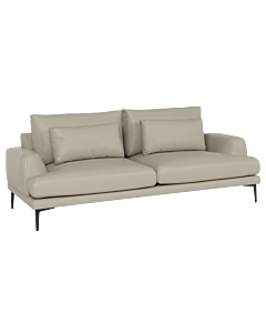 Кожен диван - тройка GRASTEN LUX  - бежов (3551225_1)