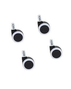 Комплект колела за посетителски стол модел 1702-1710 4 бр. - бели (3591060)