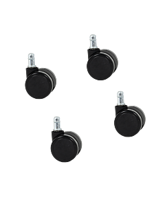 Комплект колела за посетителски стол модел 1702-1710 4 бр. - черни (3591061)