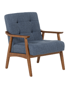 Кресло LEO - орех - син (3532905)