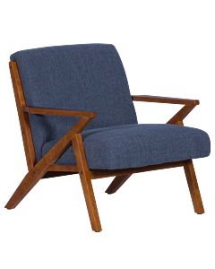 Кресло MAURO - орех - син (3532908)