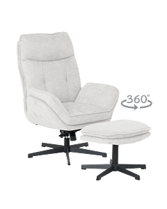 Кресло с табуретка ANDREA - шампанско (3532949)