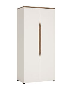 Гардероб TOLEDO TOLS01 2D алпийско бяло-дъб стирлинг/бял лак  (088.002.0024)