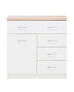 Скрин TOP MIX KOM 1D4S бяло/дъб сонома  (092.093.0017)