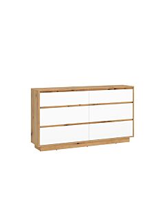 Скрин FOGGIA FOGK02 KOM1D3S дъб артисан/алпийско бяло  (088.002.0079)