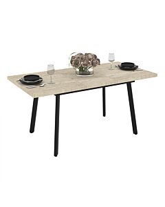 Трапезна маса LINI разтегателна травертин/черно  (070.003.0029)