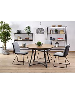 Трапезна маса MORETTI разтегателна, златен дъб/сиво/антрацит  (100.001.0171)