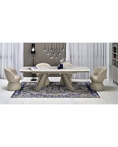 Трапезна маса SALIX разтегателна травертин/кашмир  (100.001.0232)