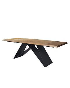 Трапезна маса GRIGOR разтегателна, орех/черно  (100.001.0202)