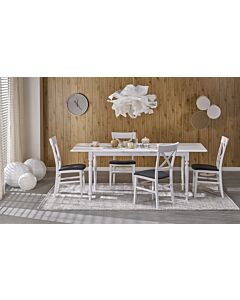 Трапезна маса NELSON разтегателна бяло  (100.001.0231)