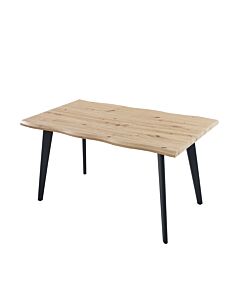 Трапезна маса VICTOR дъб небраска натур/черно  (100.001.0191)